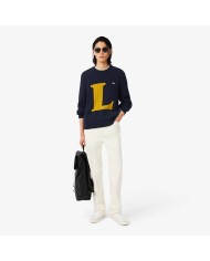 Lacoste Jersey de punto intarsia con ochos