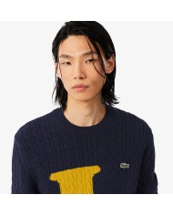 Lacoste Jersey de punto intarsia con ochos