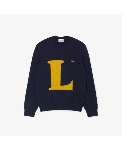 Lacoste Jersey de punto intarsia con ochos
