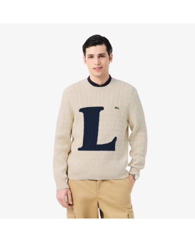 Lacoste Jersey de punto intarsia con ochos