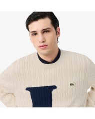 Lacoste Jersey de punto intarsia con ochos