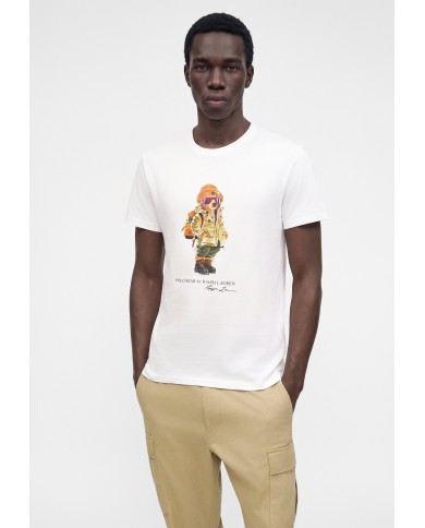 Ralph Lauren Camiseta de punto jersey con Polo Bear