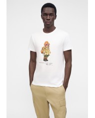 Ralph Lauren Camiseta de punto jersey con Polo Bear