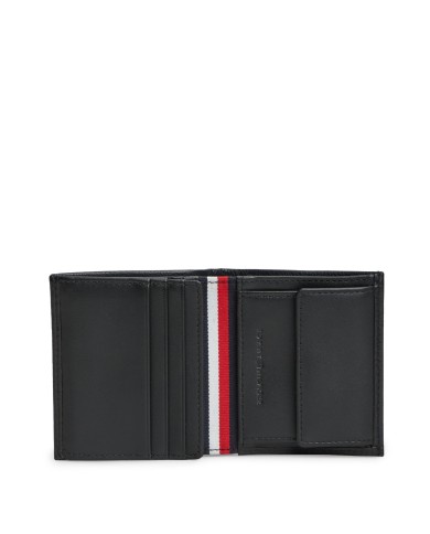 Tommy Hilfiger Cartera Corporate plegable en piel granulada