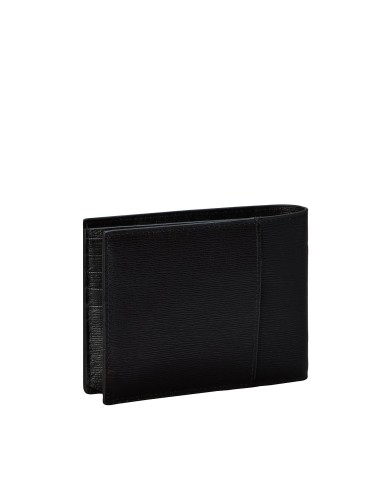 Calvin Klein Cartera de piel de plegado triple con logo con emblema con RFID
