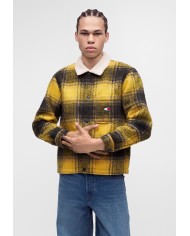 Tommy Jeans Sobrecamisa oversize con cuello de peluche