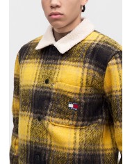 Tommy Jeans Sobrecamisa oversize con cuello de peluche