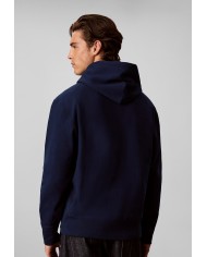 Calvin Klein Sudadera con capucha de felpa con logo denim