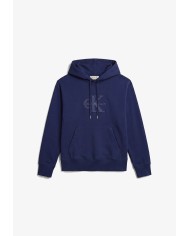 Calvin Klein Sudadera con capucha de felpa con logo denim