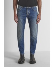 Antony Morato Pantalón Vaquero Argon Slim Ankle Lenght Fit in Authentic Chrome Deep Sky