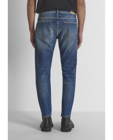 Antony Morato Pantalón Vaquero Argon Slim Ankle Lenght Fit in Authentic Chrome Deep Sky