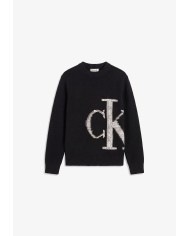 Calvin Klein Jersey con monograma de lana pura