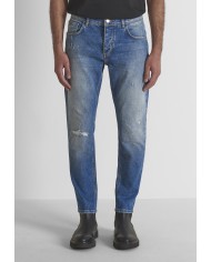 Antony Morato Pantalón Vaquero Argon Slim Ankle Lenght in Authentic Chrome Deep Sky