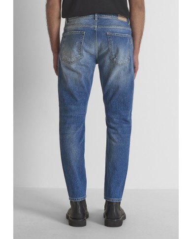 Antony Morato Pantalón Vaquero Argon Slim Ankle Lenght in Authentic Chrome Deep Sky