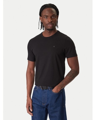 Calvin Klein Camiseta SS Slm Stretch Cotton Monogram Tee