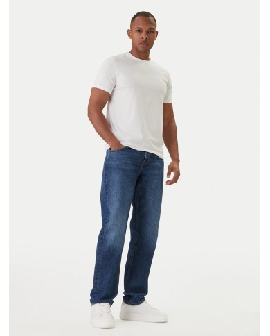 Calvin Klein Camiseta SS Slm Stretch Cotton Monogram Tee