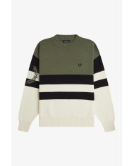 Fred Perry Jersey Tipped Graphic Jumper