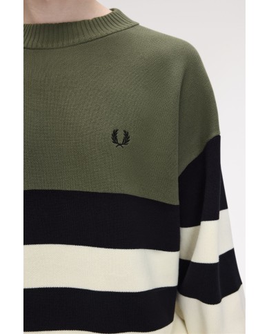 Fred Perry Jersey Tipped Graphic Jumper