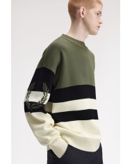 Fred Perry Jersey Tipped Graphic Jumper