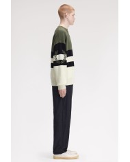 Fred Perry Jersey Tipped Graphic Jumper
