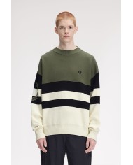 Fred Perry Jersey Tipped Graphic Jumper