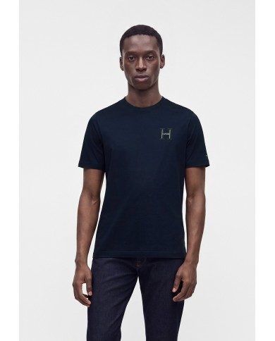 Tommy Hilfiger Camiseta de cuello redondo con logo universitario
