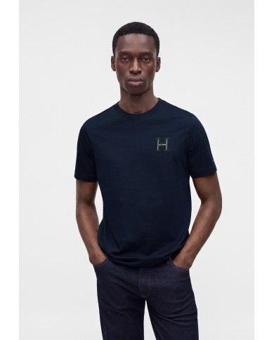 Tommy Hilfiger Camiseta de cuello redondo con logo universitario