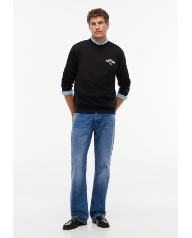 Tommy Hilfiger Sudadera 1985 de cuello redondo en felpa con logo
