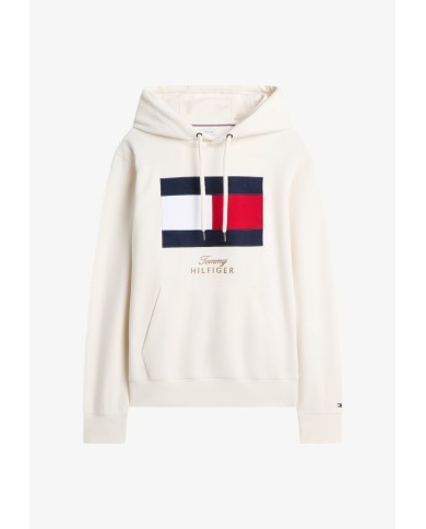 Tommy Hilfiger Sudadera de felpa con capucha y logo bordado