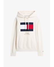 Tommy Hilfiger Sudadera de felpa con capucha y logo bordado