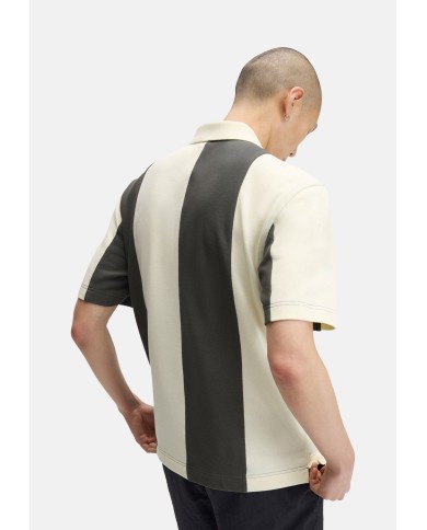 Fred Perry Polo Cut And Sew Panelled Polo Shirt