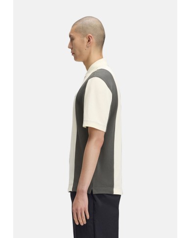 Fred Perry Polo Cut And Sew Panelled Polo Shirt
