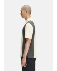 Fred Perry Polo Cut And Sew Panelled Polo Shirt