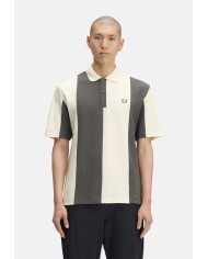 Fred Perry Polo Cut And Sew Panelled Polo Shirt