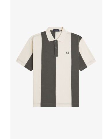 Fred Perry Polo Cut And Sew Panelled Polo Shirt