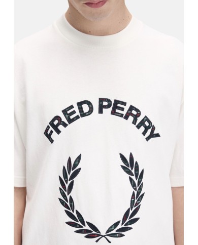 Fred Perry Camiseta FP Tartan Applique T-Shirt