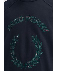 Fred Perry Sudadera FP Tartan Applique Sweatshirt