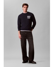 Calvin Klein Sudadera LS 350Terry EU Bold Crew Neck