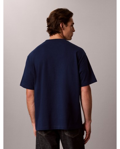 Calvin Klein Camiseta SS RLXD 16S Denim Washed Monologo Tee