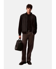 Calvin Klein Chaqueta LS CK Tech Knit Mixed Media FZ 1