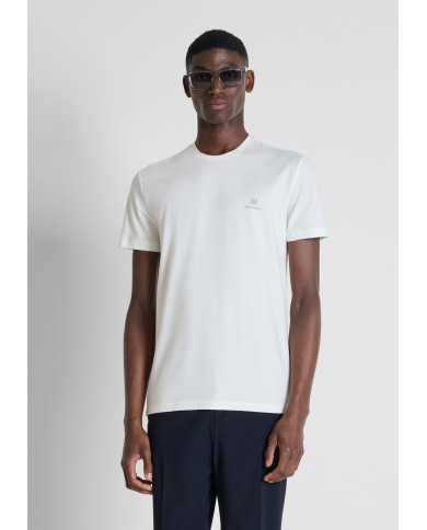 Antony Morato Camiseta Slim Fit en punto jersey de algodón con logo reflectante