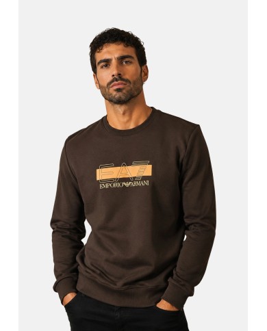 EA7 Emporio Armani Sudadera Visibility de corte regular en mezcla de algodón