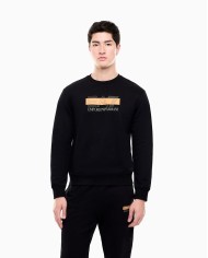 EA7 Emporio Armani Sudadera Visibility de corte regular en mezcla de algodón