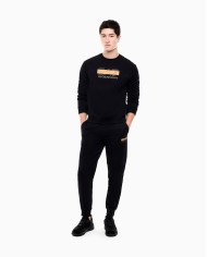 EA7 Emporio Armani Sudadera Visibility de corte regular en mezcla de algodón
