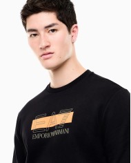 EA7 Emporio Armani Sudadera Visibility de corte regular en mezcla de algodón