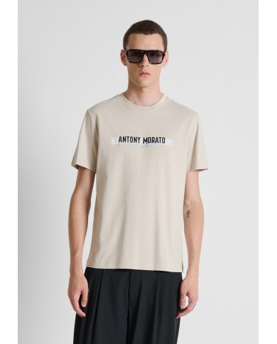 Antony Morato Camiseta Regular fit en punto jersey de algodón con estampado en el delantero