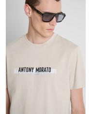 Antony Morato Camiseta Regular fit en punto jersey de algodón con estampado en el delantero