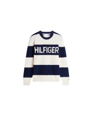 Tommy Hilfiger Jersey amplio de punto gofrado con logo en intarsia
