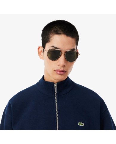Lacoste Sudadera con cremallera de piqué de doble cara