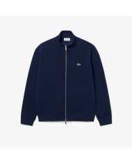 Lacoste Sudadera con cremallera de piqué de doble cara